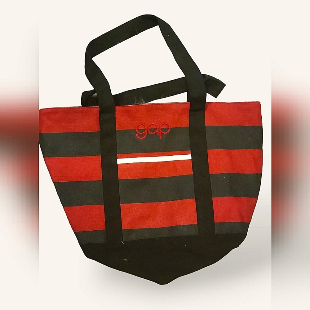 Vintage GAP striped red/navy vintage tote